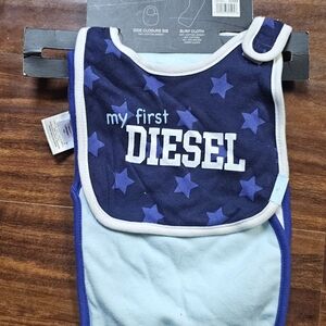Diesel Navy and Light Blue Star Bib